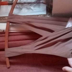 🤎Foreign Exchange Tan Crisscross Dress